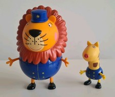 Peppa Pig Posable Mr Leo Lion Zoo Keeper & Gerald Giraffe Toy Figure