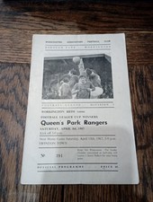Workington Reds v QPR Queens Park Rangers 1st April 1967