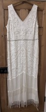 NWT Joanna Hope White Beaded