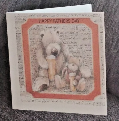 Handmade fathers day card - fathers,