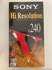 Sony resolution e240 vhs - sony,