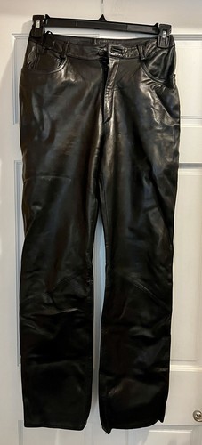 Black leather pants vacco - by,
