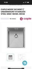 CAPLE MODE 341 INSET / UNDERMOUNT STAINLESS STEEL SINK 1 BOWL 38CM
