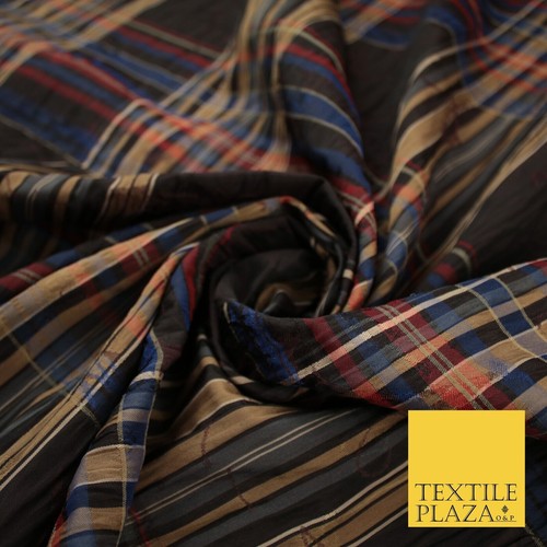 Multicolour faux silk taffeta - multicolour,