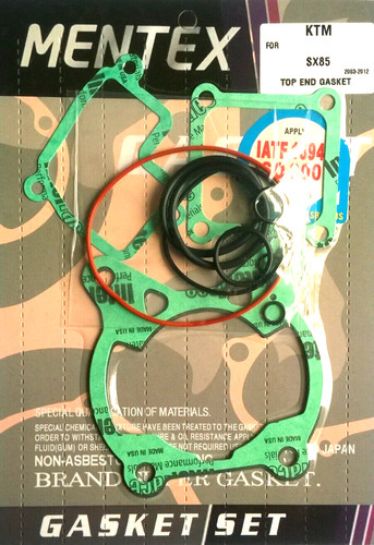 Ktm sx85 top end gasket - end,