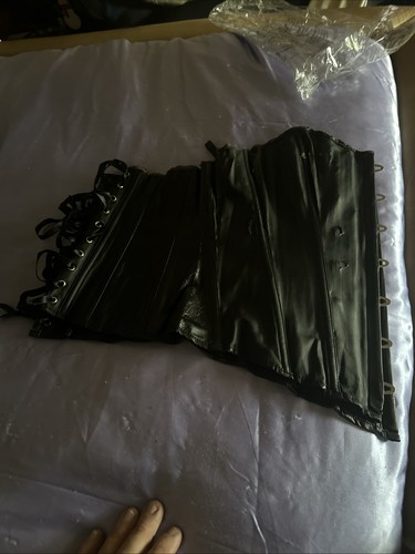 Leather corset - leather,
