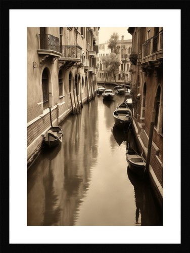 Intimate venice canals framed - venice,