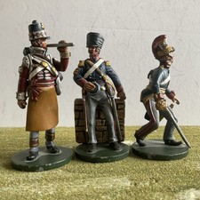 Three ORYON collection unboxed Napoleonic British & German 1/32 metal Waterloo