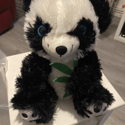 Fluffy plush panda soft toy - plush,