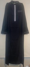 Men’s Black Islamic Clothing Size Medium Long Sleeve