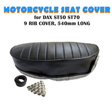 MOTORCYCLE SEAT COVER HONDA ST50 ST70 9 RIB 540MM LONG WITH SEAT STUDS