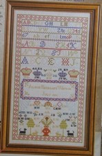 SOUTHERN SCOTLAND SAMPLER CROSS STITCH CHART 