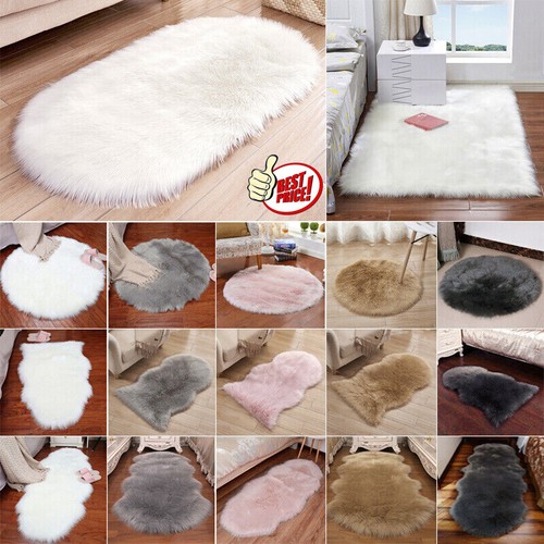 Non slip shaggy rug faux - rug,