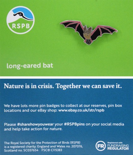 Rspb pin badge niic long - badge,