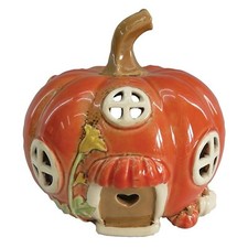 Village Pottery Pumpkin House