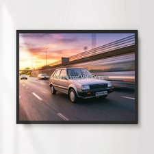 NISSAN MICRA CAR POSTER 1980s