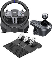 PXN V9 Gen 2 Steering Wheel Universal Racing Pedals & Gear Stick Xbox Switch PS