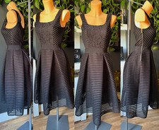 PINKO Pin-Up Gown Dress Made in  IT (40) / UK 8 / Lace Demi-Sheer Gothic Bustle