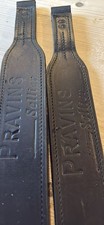Pravins Wide Stirrup Leathers Dressage Leathers Black 50cm