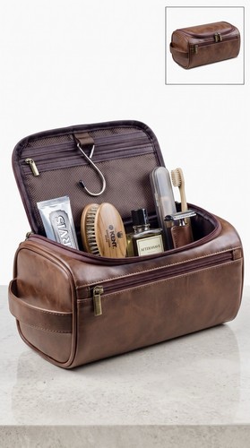 Brown faux leather - faux,