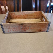 7up Wooden Soda Bottle Crate