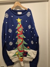 New Sold Out 2017 Primark Light Up Christmas Jumper . Rare XXLarge . You Turn !