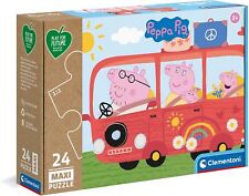 Peppa Pig 24pc Maxi Jigsaw Puzzle Clementoni Supercolor Toy Age 3+ 24221