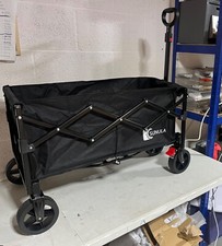 SUNULA COLLAPSIBLE FOLDING WAGON 100L Capacity in Black