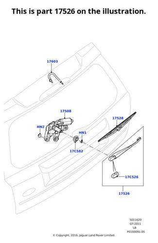 Land rover genuine wiper - genuine,