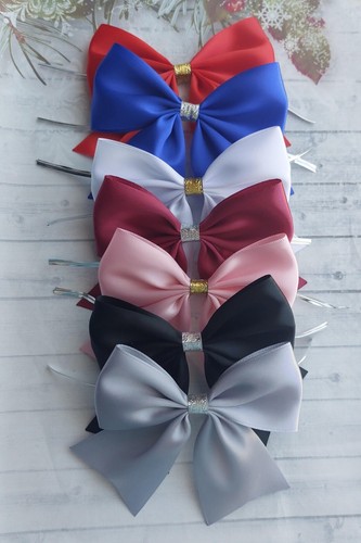 Christmas tree bows satin
