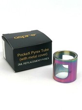 100% Genuine Aspire® PockeX Replacement Metal Tube E Cig Vape Pyrex Glass (2ml)