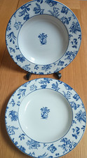 Lot of 2 Vista Alegre Chintz Azul Serving/Soup Dishes 23cm dia 2 cm depth