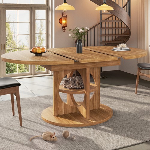 Extendable round dining - extendable, table