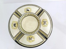 RARE Large 18th Century British Creamware Supper Set with Mahogany Tray 42 cm