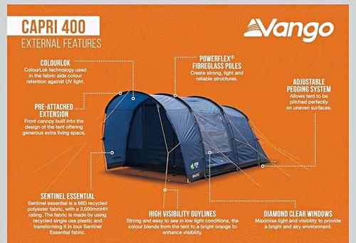 Vango capri 400 - vango, person