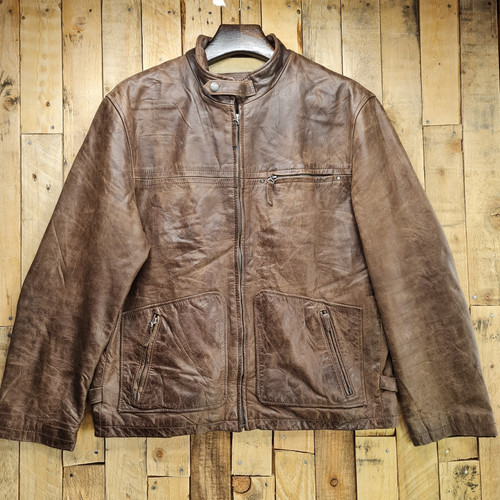 Vintage mens brown real - vintage,