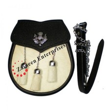 Kilt Sporran Thistle Crest