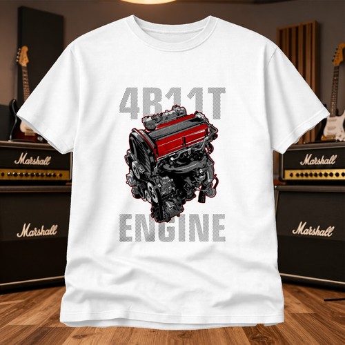 4b11 engine shirt jdm - 4b11,