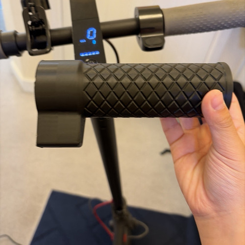 Black handlebar grip - handlebar,
