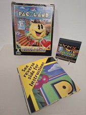 BOXED PAC-LAND ATARI LYNX VIDEO GAME CARD GAME & MANUAL/POSTER CLEAN