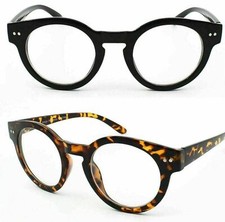 Retro Round Unisex Clear Lens