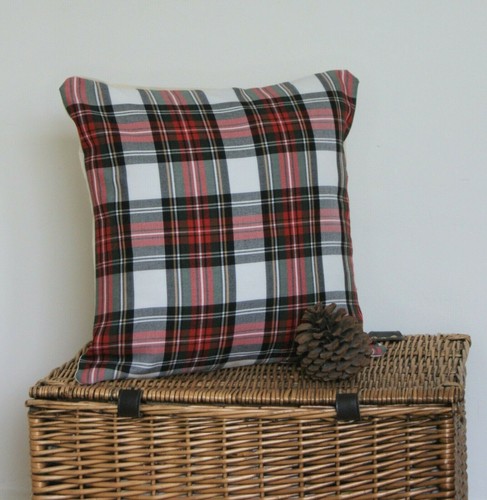 Tartan cushion cover in - cushion,