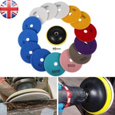 16pcs Diamond Polishing Pads Wet Dry 4 Inch Set Kit For Concrete Marble Tile UK