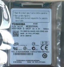 Toshiba MK8025GAL 80GB ZIF/CE HARD DRIVE Replace MK8034GAL HS082HB FOR MACBOOK