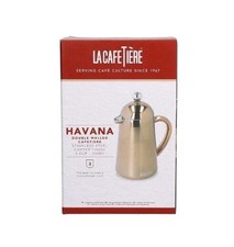 la cafetiere havana double walled cafetiere stainless steel copper finish