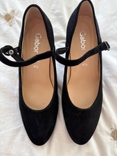 Gabor Black suede 2" heeled