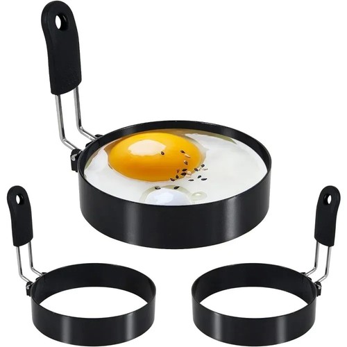 Stainless steel egg ring - steel,