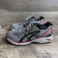 Asics Gel Foundation 8 TQ8B0 Mens 12.5 4E Running Shoes Silver Black Sneakers