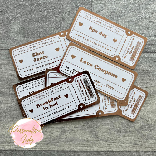 Customisable love coupons - customisable,