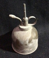 Vintage Antique Brass Lamp Original Dispenser Pump/Oil Can